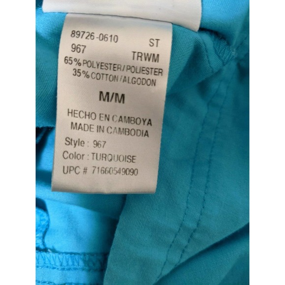 2 Scrubs Bottoms - Pants Medium Purple Turquoise - Picture 9 of 9